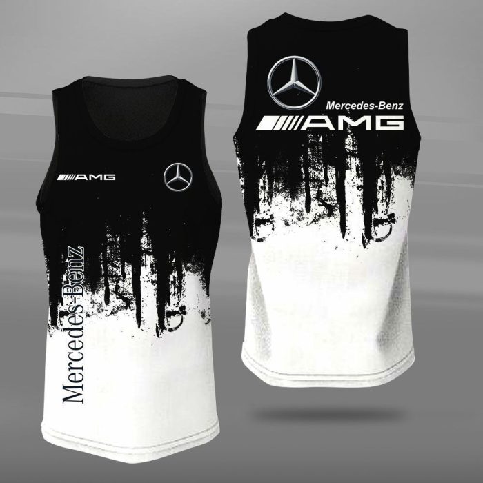 Mercedes Benz Unisex Tank Top Basketball Jersey Style Gym Muscle Tee JTT611