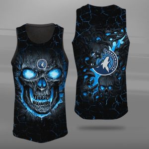 Minnesota Timberwolves Unisex Tank Top Basketball Jersey Style Gym Muscle Tee JTT357
