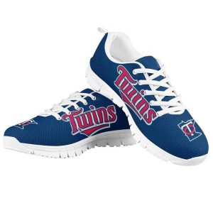 Minnesota Twins MLB Canvas Shoes Running Shoes White Shoes Fly Sneakers