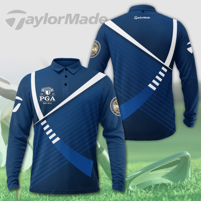 PGA Championship Taylormade Long Sleeve Polo Shirt Golf Shirt GLP030