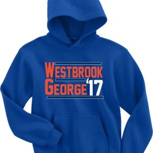 Russell Westbrook Paul George Okc 17 Hooded Sweatshirt Unisex Hoodie