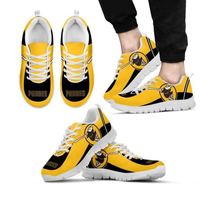 San Diego Padres MLB Teams Canvas Shoes Running Shoes White Shoes Fly Sneakers
