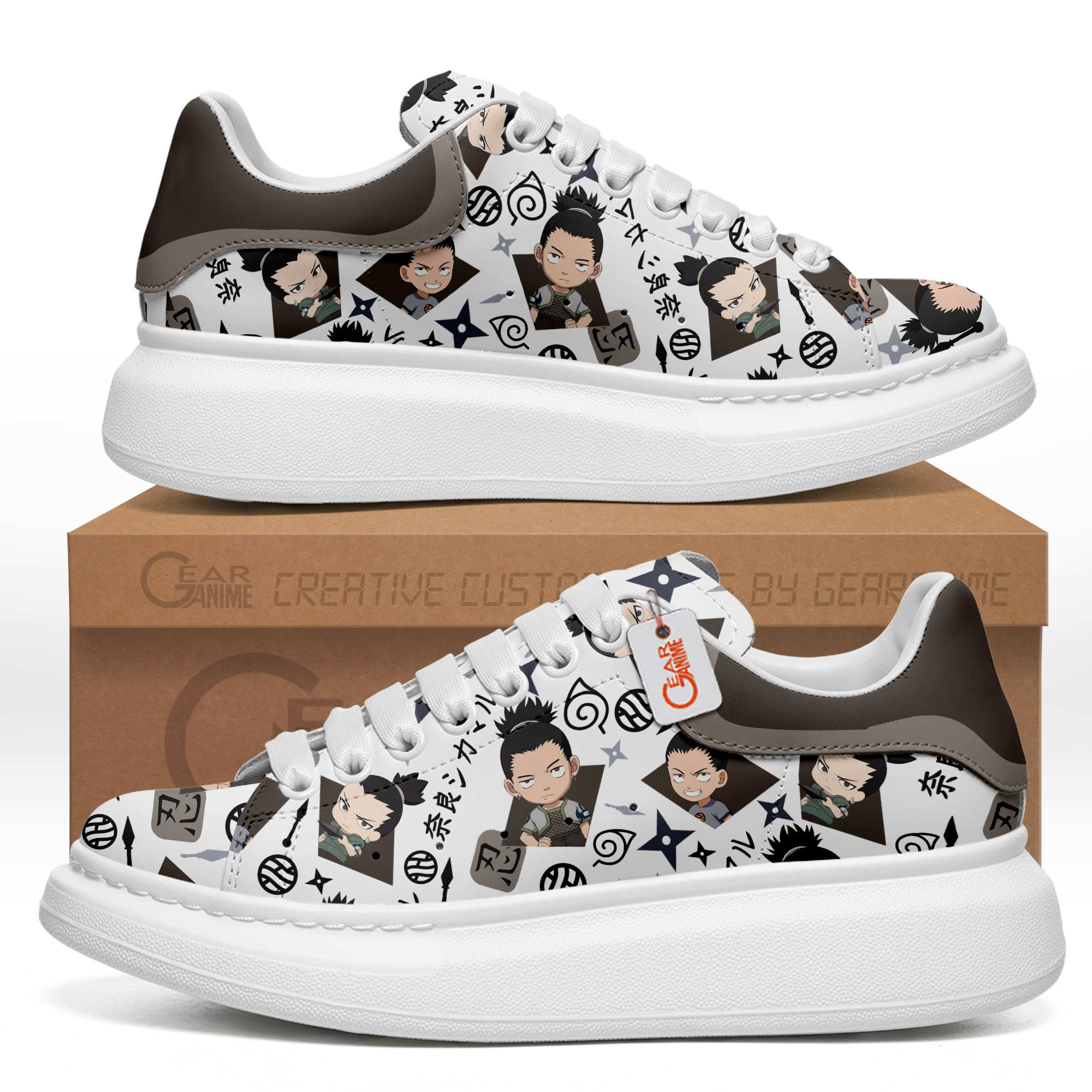 Shikamaru-Nara-Pattern-MQ-Shoes-Custom-Sneakers-GMQ062 Shikamaru Nara Pattern MQ Shoes Custom Sneakers GMQ062