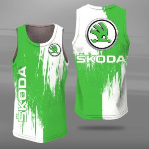 Skoda Unisex Tank Top Basketball Jersey Style Gym Muscle Tee JTT044