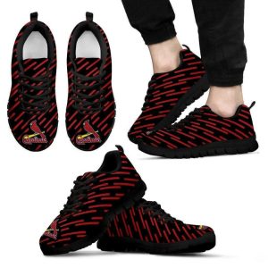 St. Louis Cardinals MLB Canvas Shoes Running Shoes Black Shoes Fly Sneakers