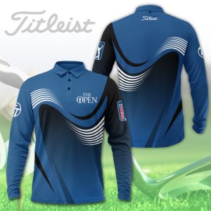 The Open Championship Titleist Long Sleeve Polo Shirt Golf Shirt GLP022