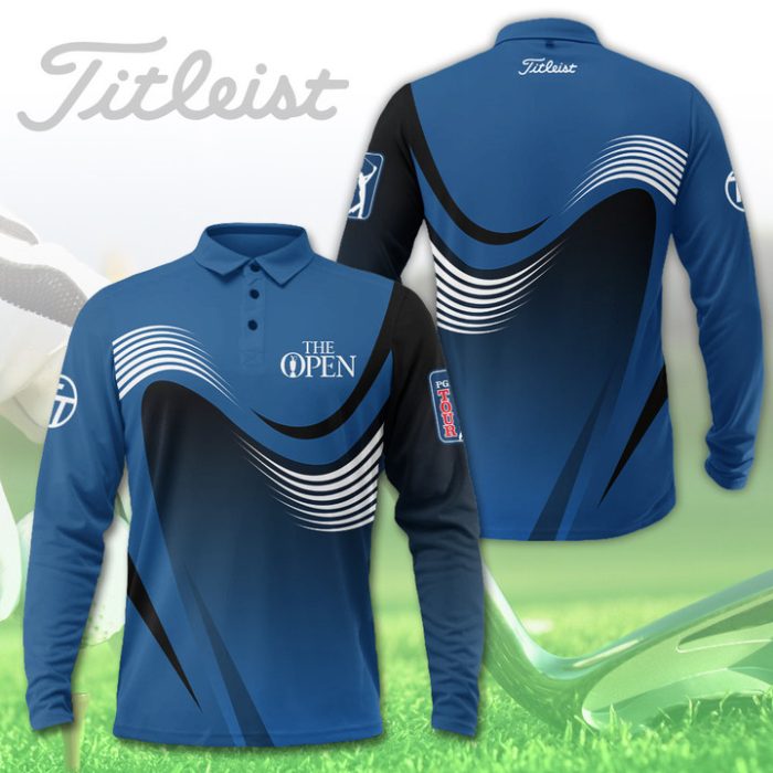 The Open Championship Titleist Long Sleeve Polo Shirt Golf Shirt GLP022