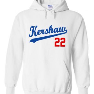 White Clayton Kershaw Los Angeles Dodgers "Kershaw" Hooded Sweatshirt Hoodie