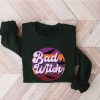 Bad Witch Sweatshirt Retro Halloween Sweatshirt Spooky Witch