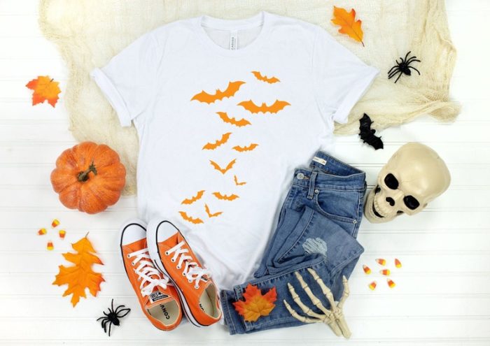 Halloween Bats Shirt Halloween Party Halloween Shirt Skeleton T Halloween Funny Shirt Family Matching Shirts