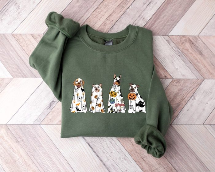 Halloween Dogs Sweat Cute Halloween Sweatshirt Hocus Pocus Sweat Dog Witches Brew Ghost Dogs Vibes