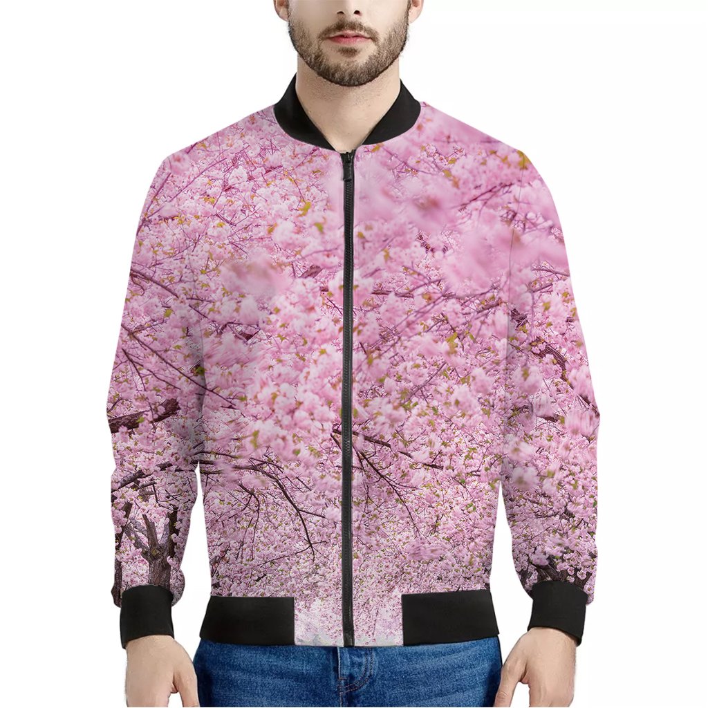 Japanese Cherry Blossom Tree Print Bomber Jacket – We sell presents ...