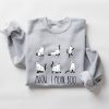 Meow I Mean Boo Sweatshirt Halloween Boo Sweatshirt Cats Funny Halloween Sweatshirt