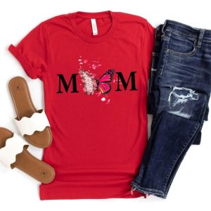 Mom Butterfly Shirt Mom Life Shirt Mother Day Gift Mama Shirt Happy Mother Day Mother Day Shirt Butterfly Flowers Mom