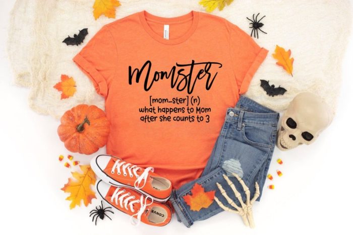 Momster Halloween Shirt Halloween Party Tshirt Halloween Spooky Shirt Hocus Pocus Shirts Halloween Funny Shirt