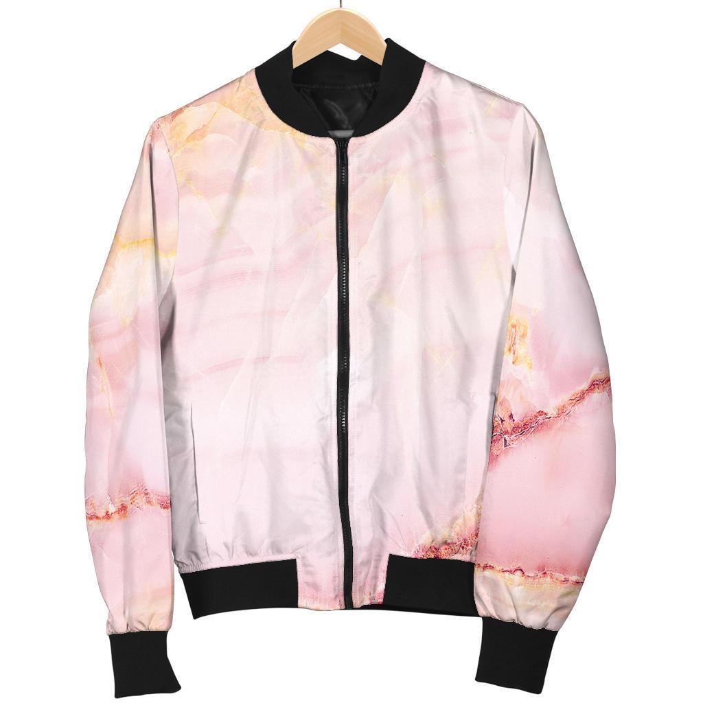 Pink Marble Print Bomber Jacket – We sell presents, you sell memories!