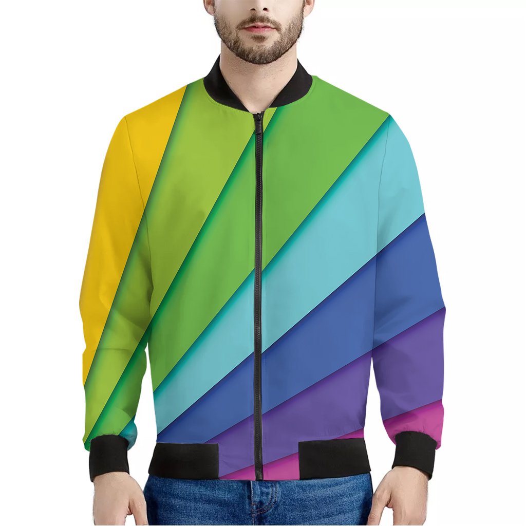 Rainbow Shades Print Bomber Jacket – We sell presents, you sell memories!