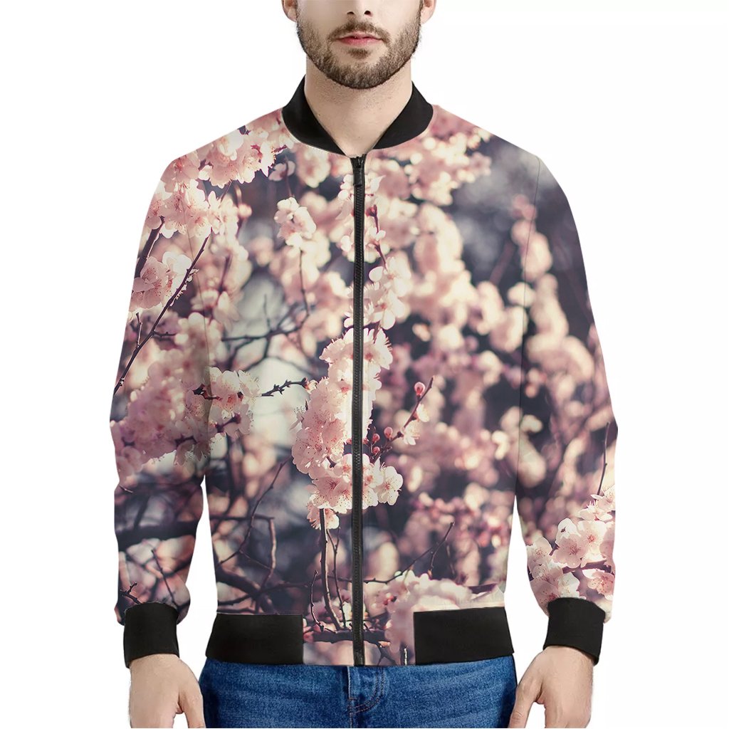 Sakura Cherry Blossom Print Bomber Jacket – We sell presents, you sell ...