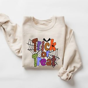 Trick Or Treat Sweatshirt Happy Ghost Scary Shirt