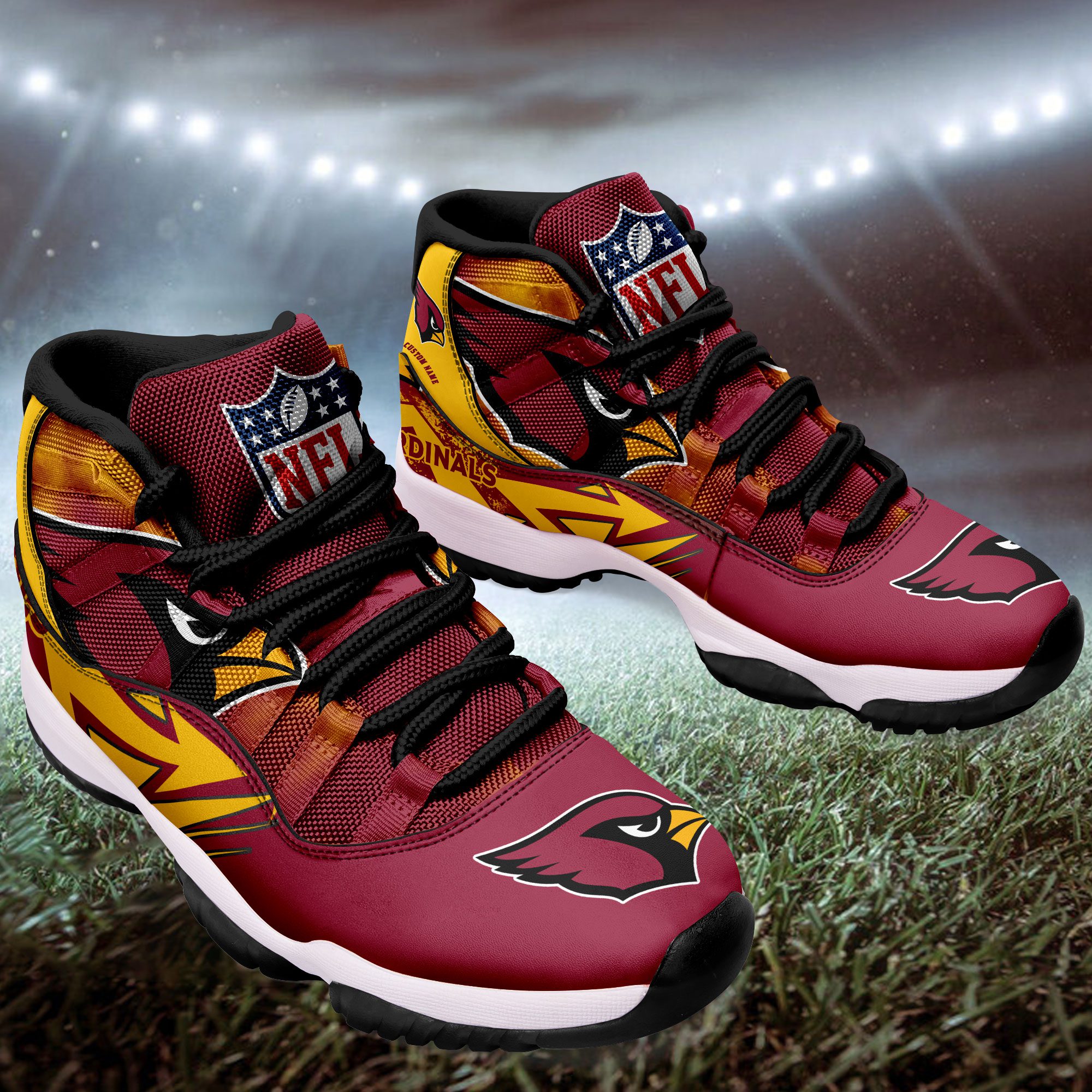 Arizona-Cardinals-Big-Logo-NFL-Personalized-JD11-Sneaker-Basketball-Shoes-1