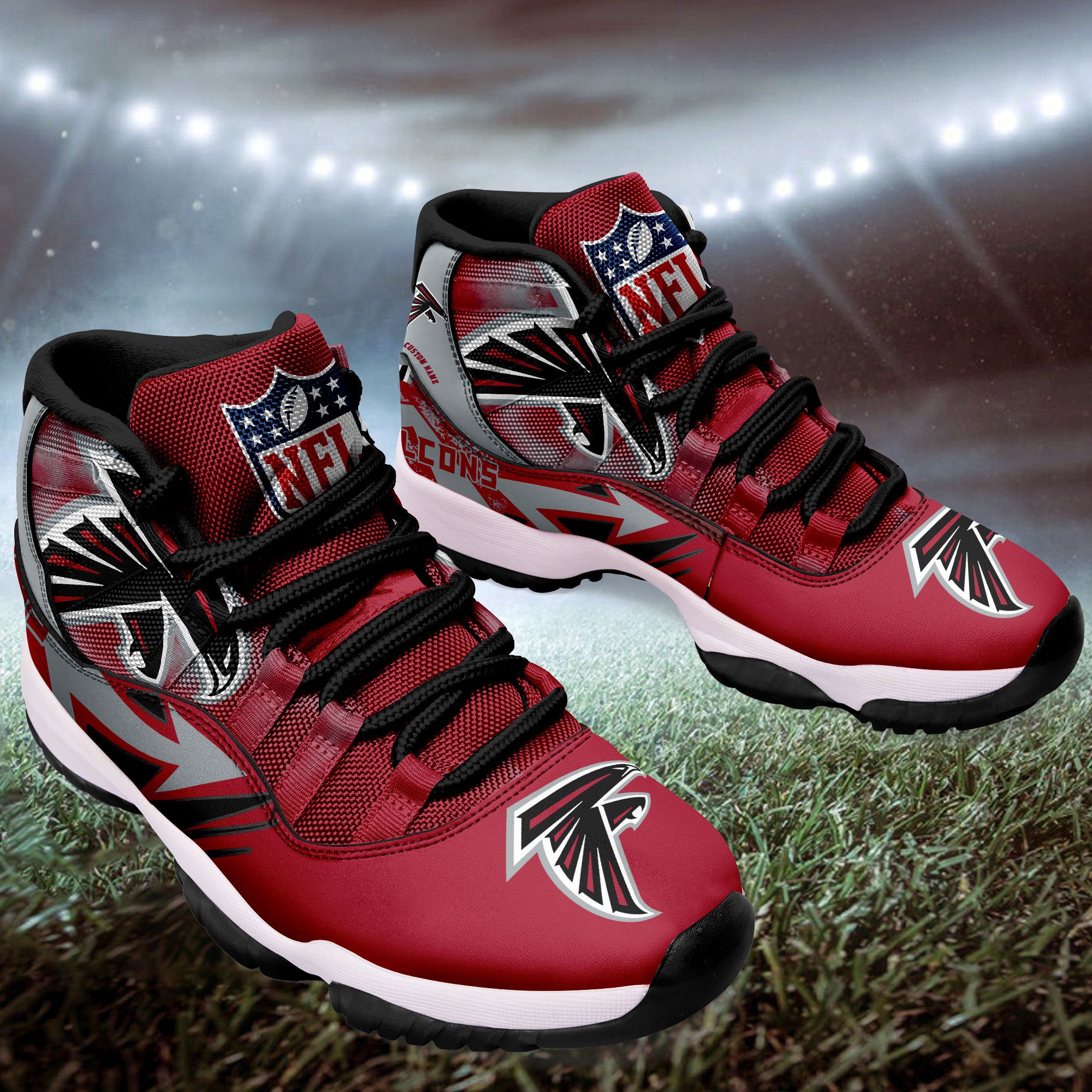 Atlanta-Falcons-Big-Logo-NFL-Personalized-JD11-Sneaker-Basketball-Shoes-1