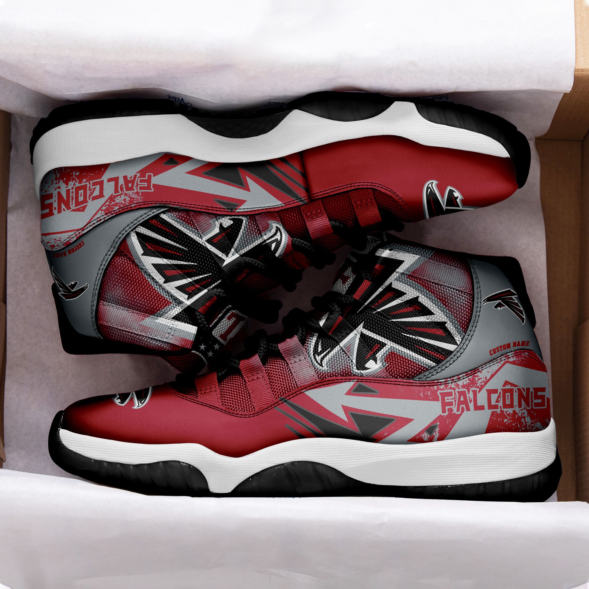 Atlanta-Falcons-Big-Logo-NFL-Personalized-JD11-Sneaker-Basketball-Shoes-2