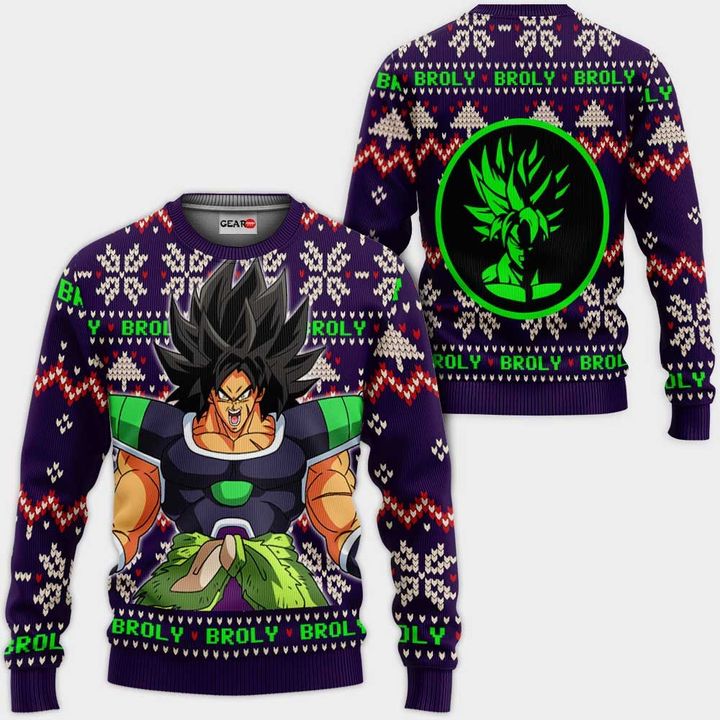 Broly-Ugly-Christmas-Sweater-Pullover-Hoodie-Custom-Anime-Xmas-Gifts Broly Ugly Christmas Sweater Pullover Hoodie Custom Anime Xmas Gifts