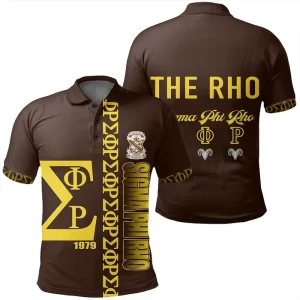 Brown Sigma Phi Rho Polo Shirt J90