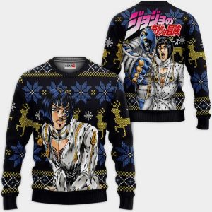 Bruno Bucciarati Ugly Christmas Sweater Pullover Hoodie Custom JJBA Xmas Gifts