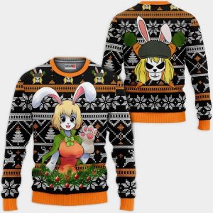 Carrot Ugly Christmas Sweater Pullover Hoodie Custom One Piece Anime Xmas Gifts
