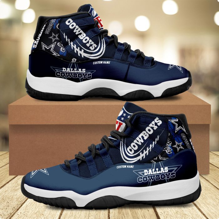 Dallas Cowboys Personalized JD11 Sneaker Basketball Shoes