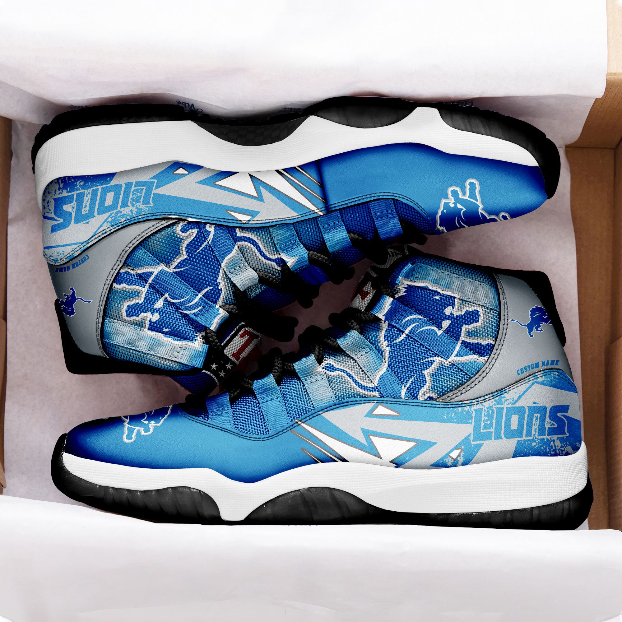 Detroit-Lions-Big-Logo-NFL-Personalized-JD11-Sneaker-Basketball-Shoes-2