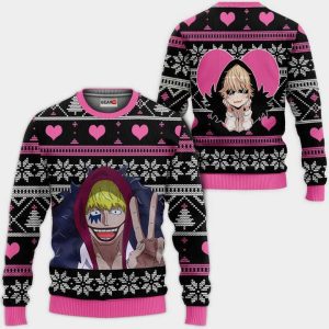 Donquixote Rosinante Ugly Christmas Sweater Pullover Hoodie Custom One Piece Anime Xmas Gifts