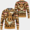 Eevee Ugly Christmas Sweater Pullover Hoodie Custom Xmas Gifts
