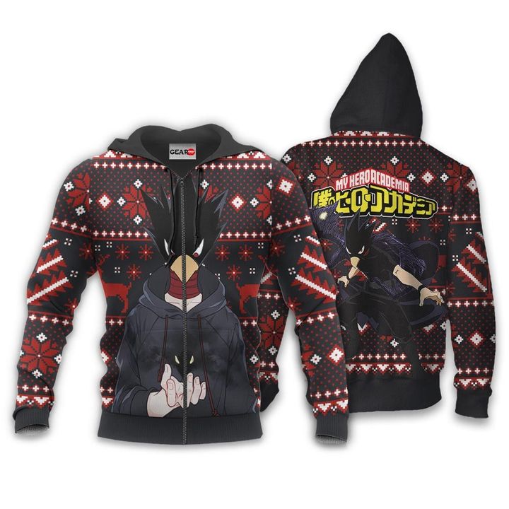Fumikage-Tokoyami-Ugly-Christmas-Sweater-Pullover-Hoodie-Custom-Anime-Xmas-Gifts-1