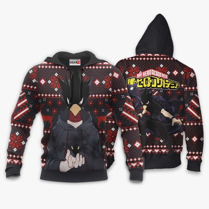 Fumikage-Tokoyami-Ugly-Christmas-Sweater-Pullover-Hoodie-Custom-Anime-Xmas-Gifts-2