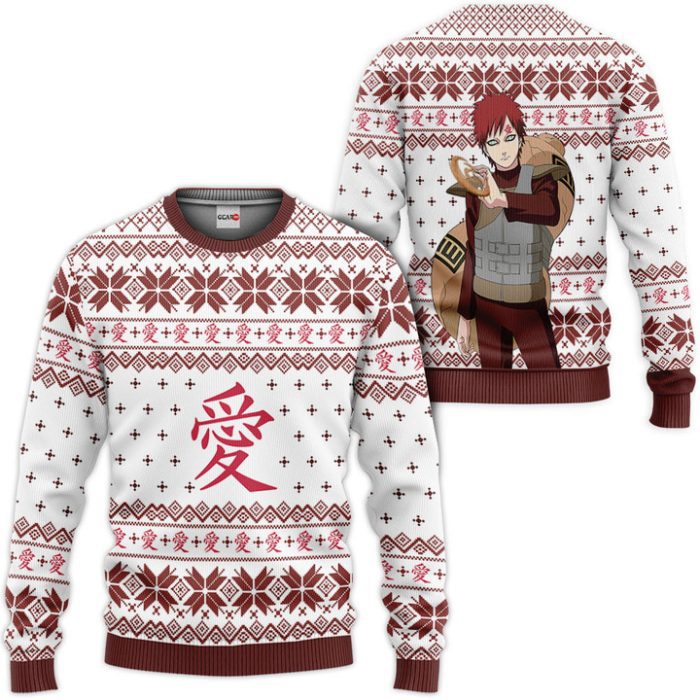 Gaara Ugly Christmas Sweater Pullover Hoodie Custom