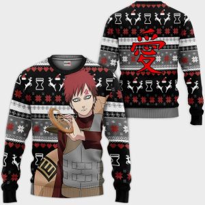 Gaara Ugly Christmas Sweater Pullover Hoodie Custom Anime