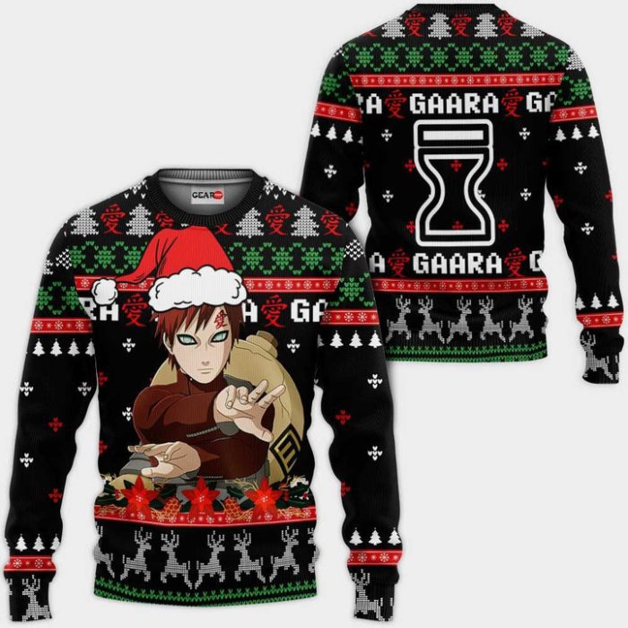 Gaara Ugly Christmas Sweater Pullover Hoodie Custom Xmas Gifts