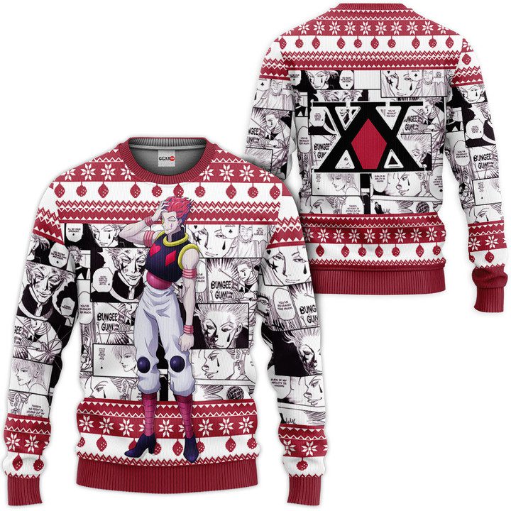 Hisoka-Custom-Anime-Ugly-Christmas-Sweater-Pullover-Hoodie Hisoka Custom Anime Ugly Christmas Sweater Pullover Hoodie
