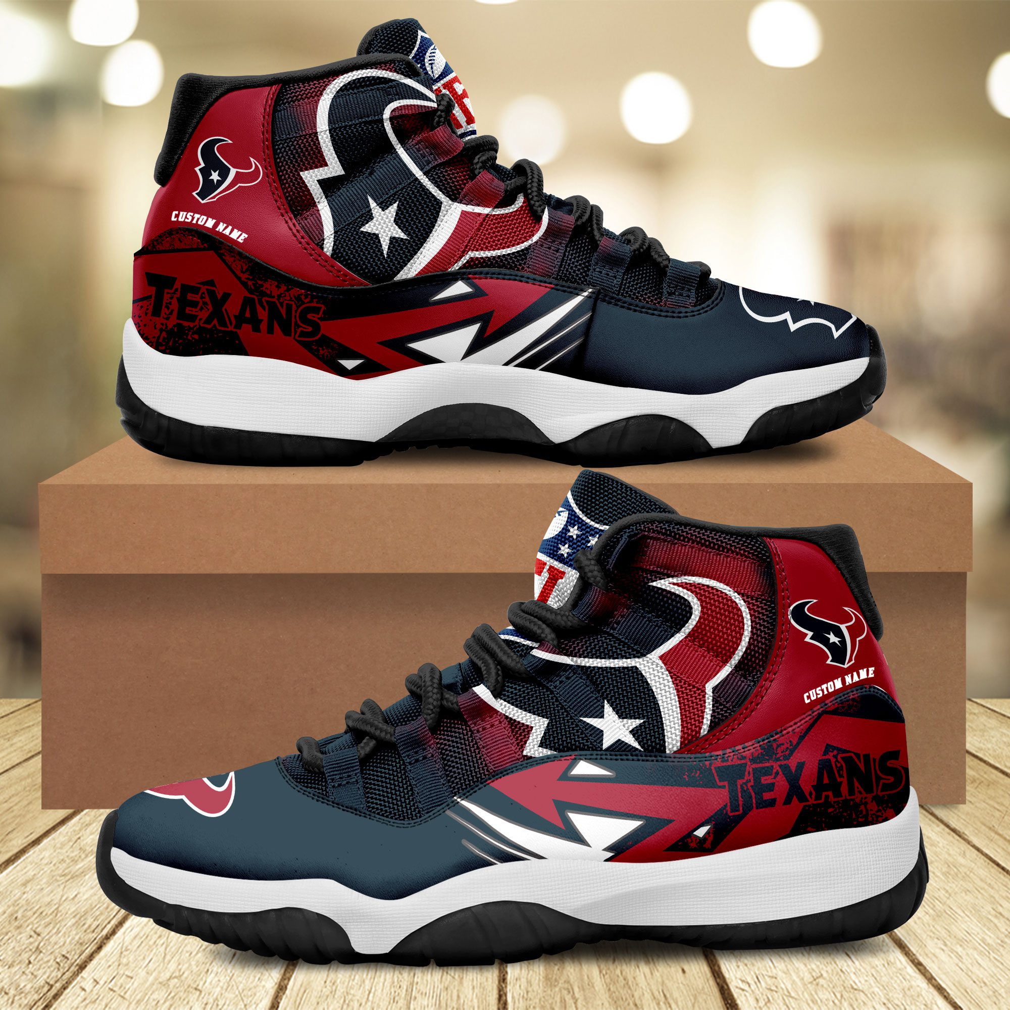 Houston-Texans-Big-Logo-NFL-Personalized-JD11-Sneaker-Basketball-Shoes Houston Texans Big Logo NFL Personalized JD11 Sneaker Basketball Shoes