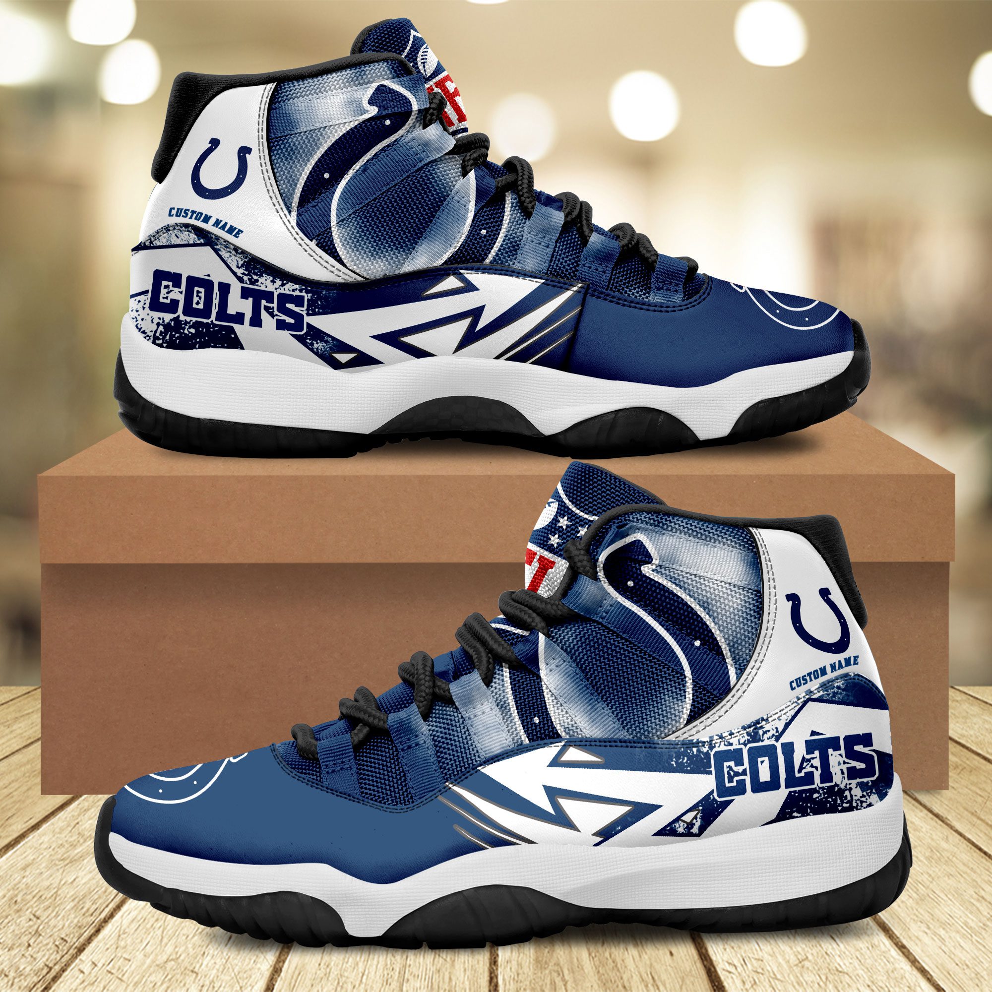 Indianapolis-Colts-Big-Logo-NFL-Personalized-JD11-Sneaker-Basketball-Shoes Indianapolis Colts Big Logo NFL Personalized JD11 Sneaker Basketball Shoes