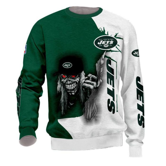 Iron Maiden New York Jets Ugly Christmas Sweater