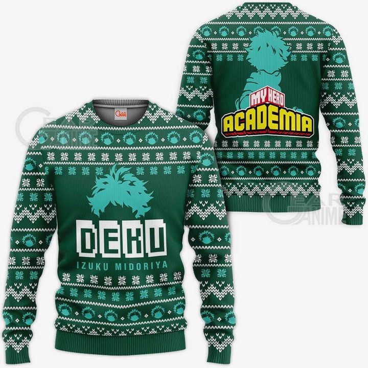 Izuku-Midoriya-Ugly-Christmas-Sweater-Pullover-Hoodie-Deku-Xmas-Shirt Izuku Midoriya Ugly Christmas Sweater Pullover Hoodie Deku Xmas Shirt