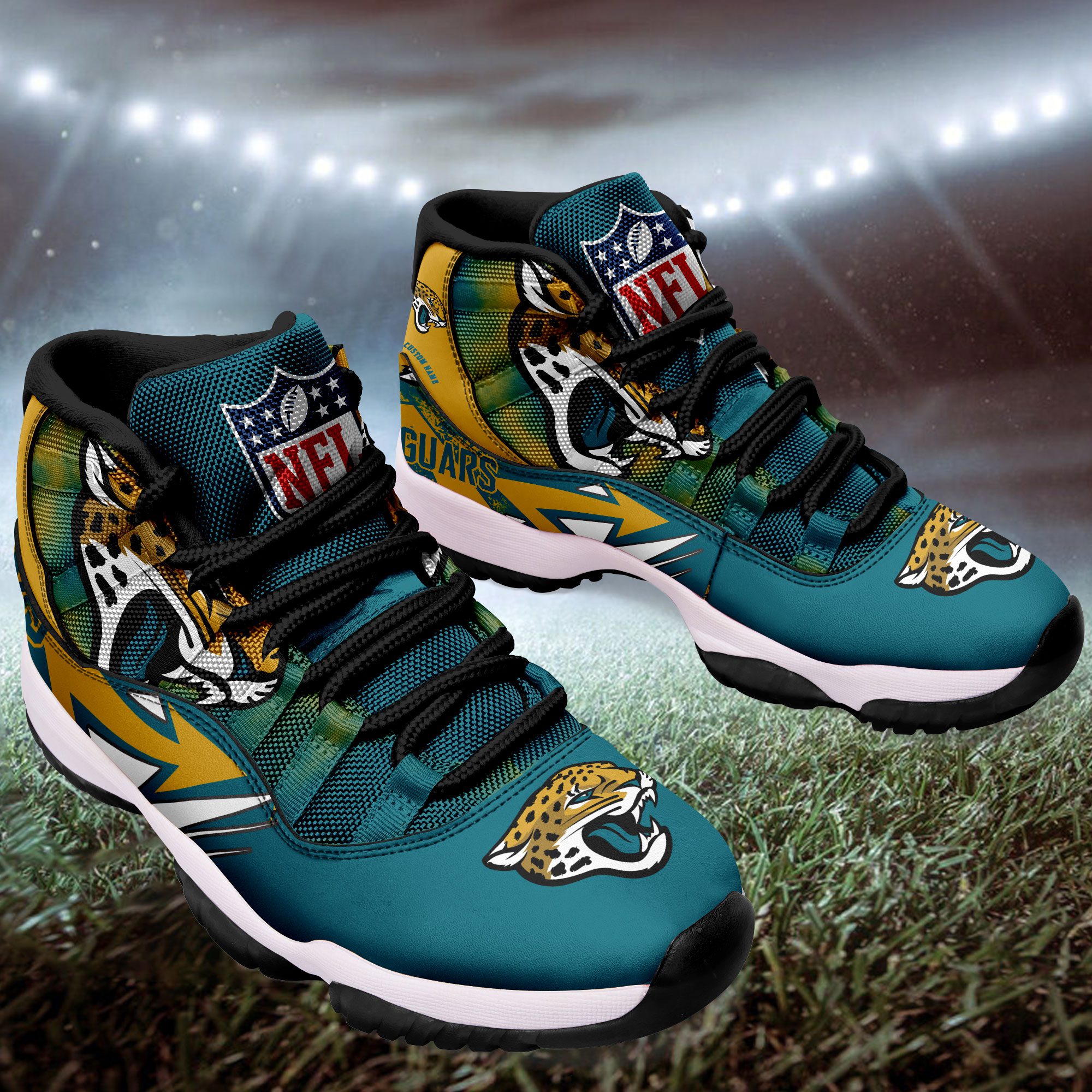 Jacksonville-Jaguars-Big-Logo-NFL-Personalized-JD11-Sneaker-Basketball-Shoes-1