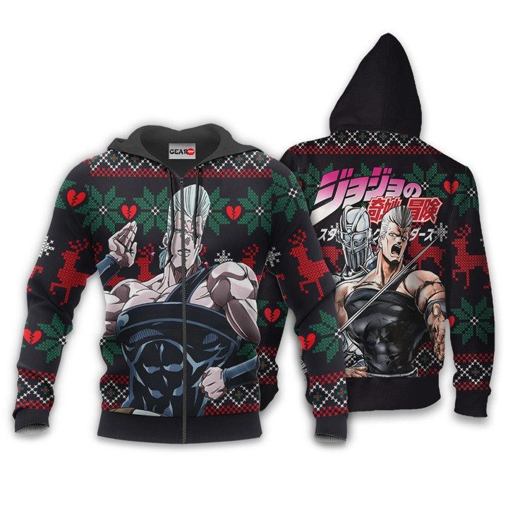 Jean-Pierre-Polnareff-Ugly-Christmas-Sweater-Pullover-Hoodie-Custom-JJBA-Anime-Xmas-Gifts-1
