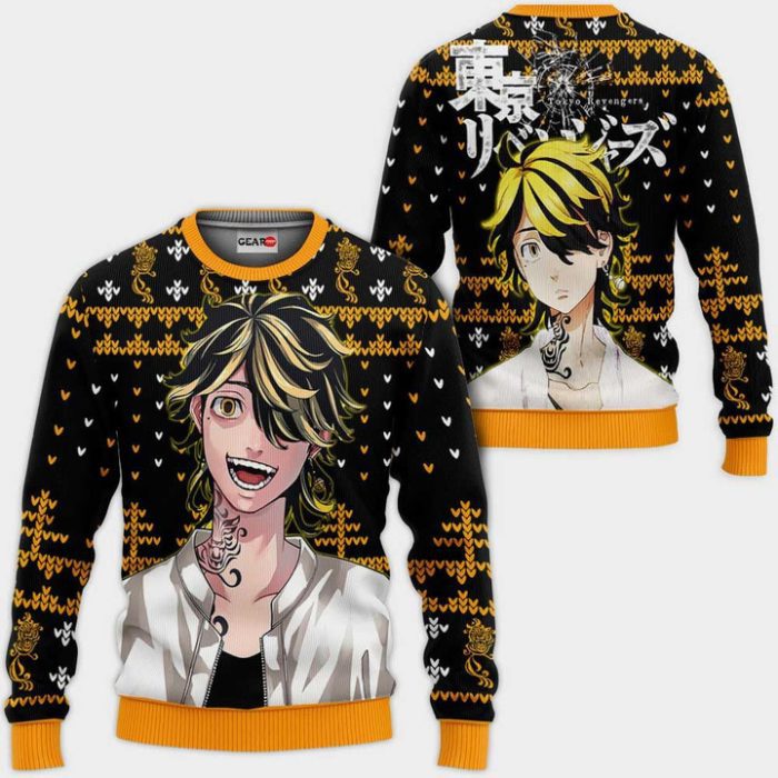 Kazutora Hanemiya Ugly Christmas Sweater Pullover Hoodie Custom Xmas Gifts