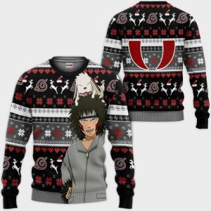Kiba Inuzuka Ugly Christmas Sweater Pullover Hoodie Custom Anime