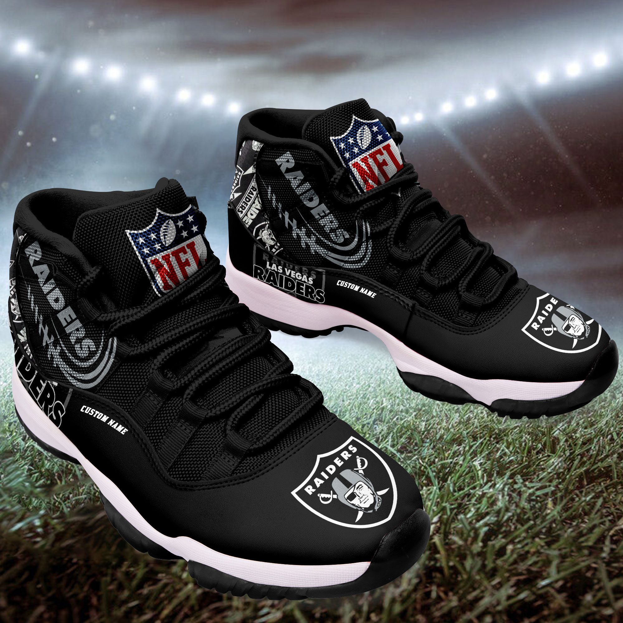 Las-Vegas-Raiders-Personalized-JD11-Sneaker-Basketball-Shoes-1