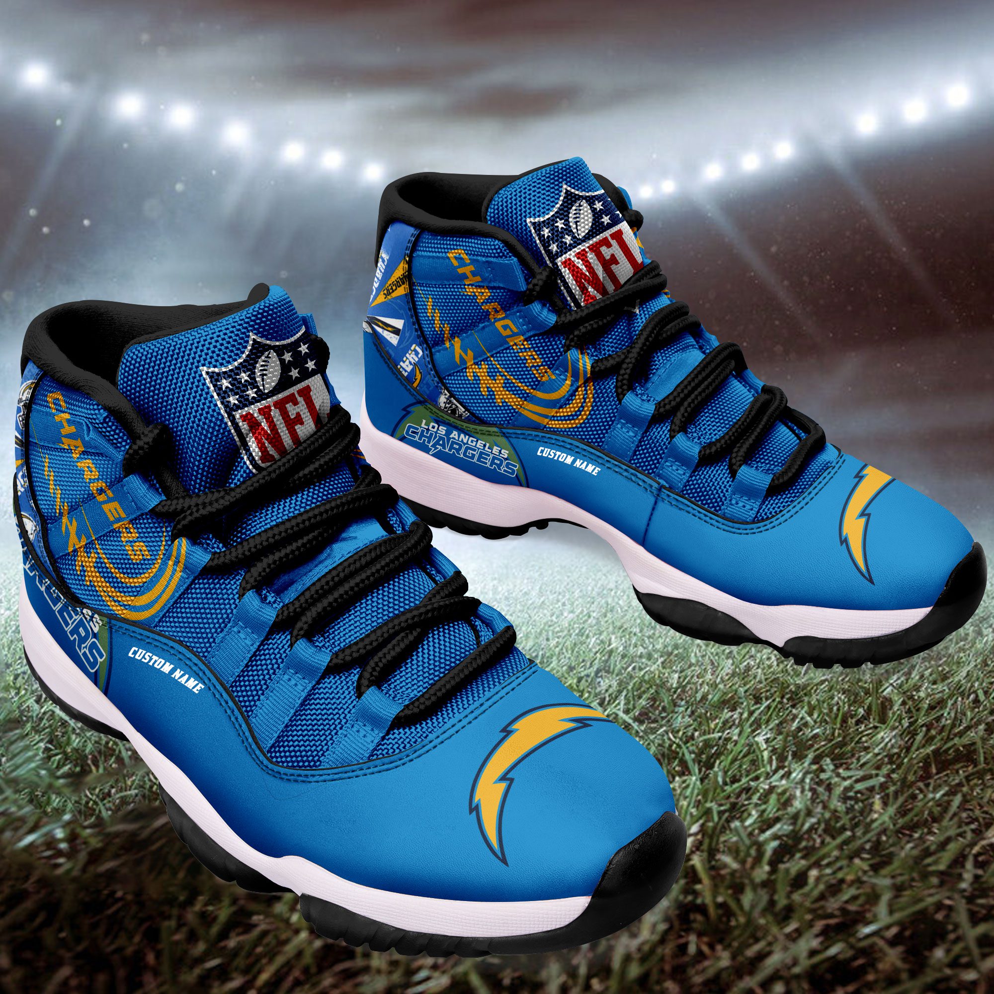 Los-Angeles-Chargers-Personalized-JD11-Sneaker-Basketball-Shoes-1
